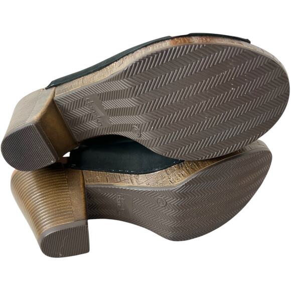 DANSKO Reggie Peep Toe Slingback Sandal in Black Milled Nubuck Womens Size EU 40 - Picture 12 of 14